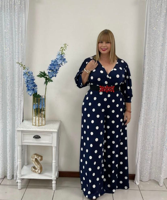 Plus polka Dots Jumpsuit