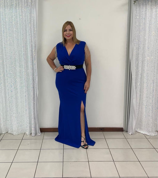 Plus Blue Maxi dress
