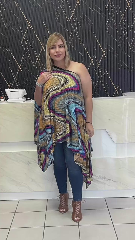 Multicolor tunic by Claudia Orozco