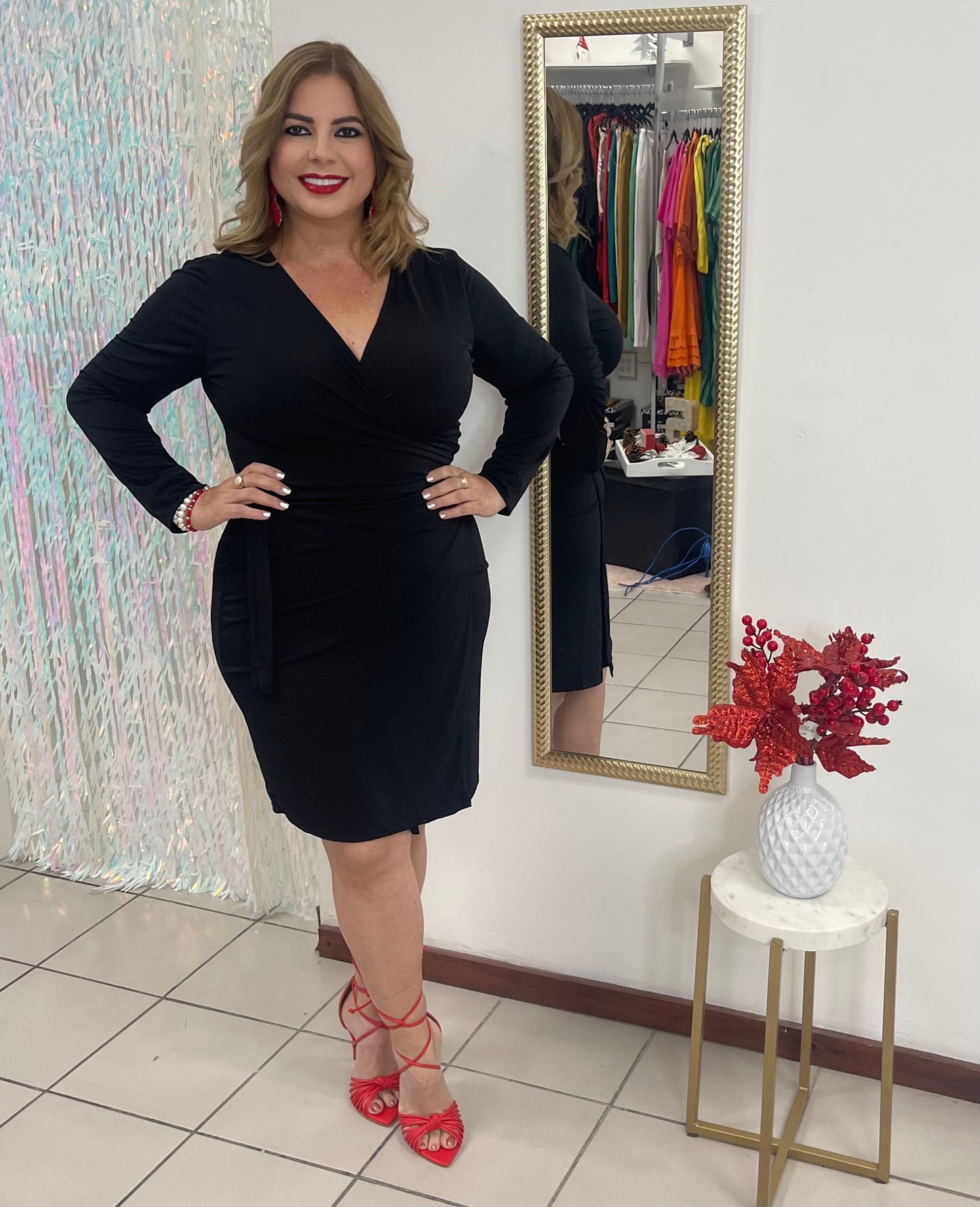 Wrap Around Black dress