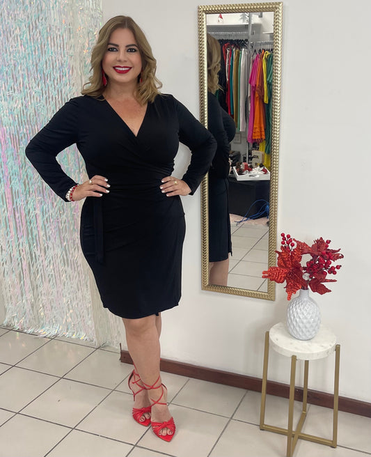 Wrap Around Black dress